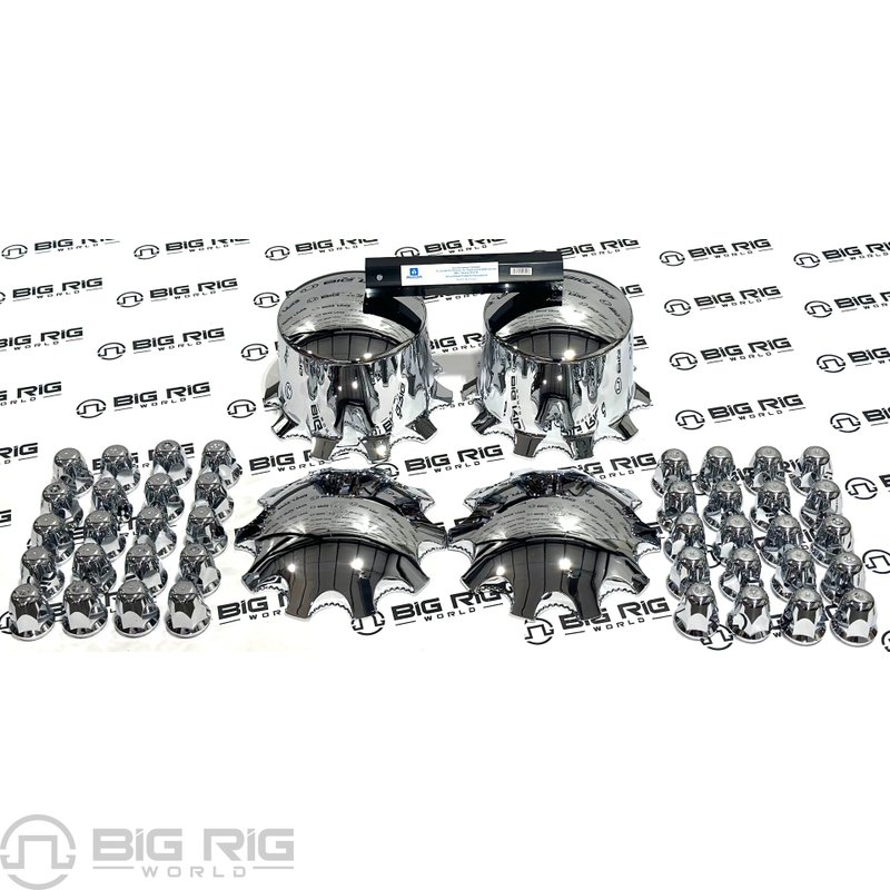 Alcoa Chrome Multi-Piece Front and Single Rear Axle Kit 076185-077185K1T - Alcoa