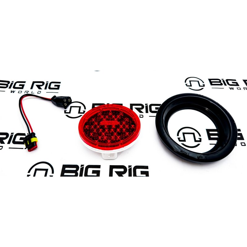 LED Super 44 S/T/T Grommet Mount Lamp Kit, Diamond Shell 44082R - Truck Lite