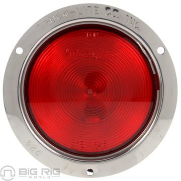 80 Series Red Stop/Turn/Tail Light W/Polished SS Flange 80336R - Truck Lite