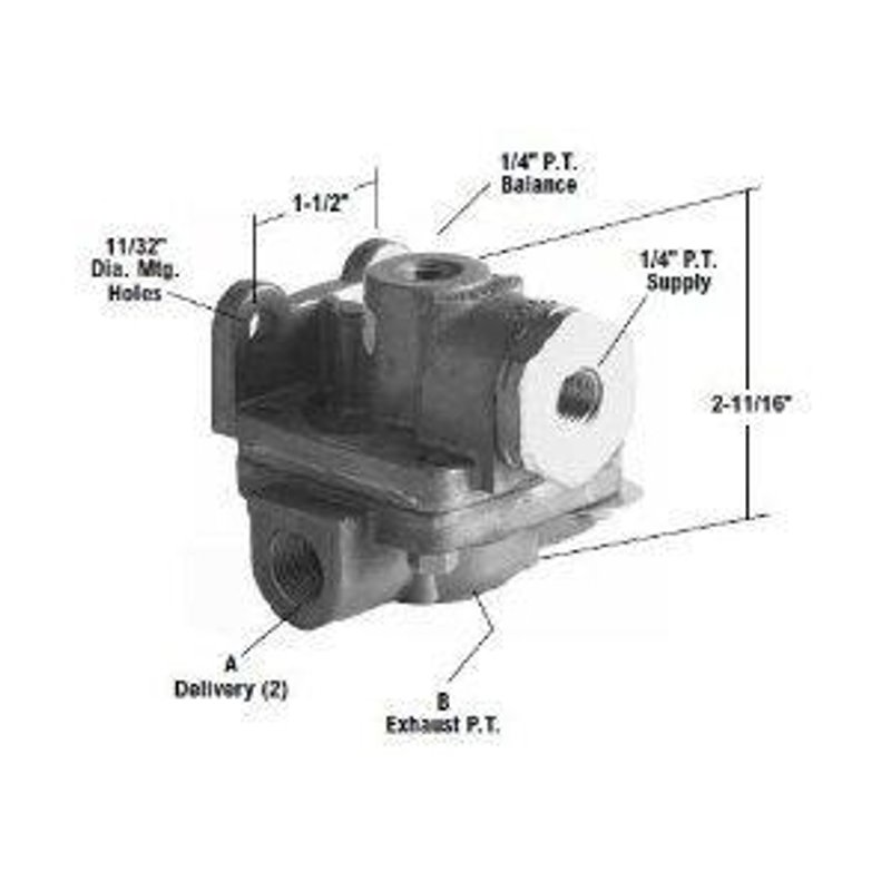 QR-1C Quick Release Valve 289182 - Bendix