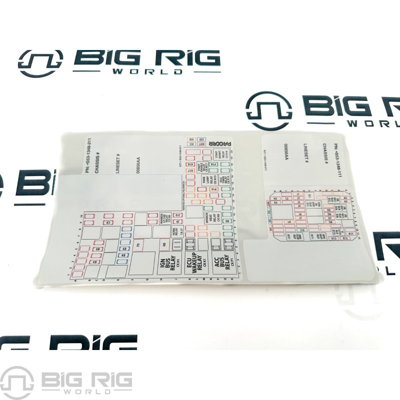 Label - Cab PDC 2.1M S53-1348-011 - Paccar
