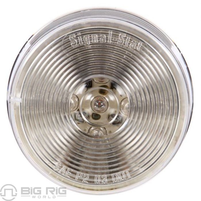 LED Signal Stat Clearance/Marker 2 1/2-inch Round Lamp Clear Lens 1051A - Truck Lite