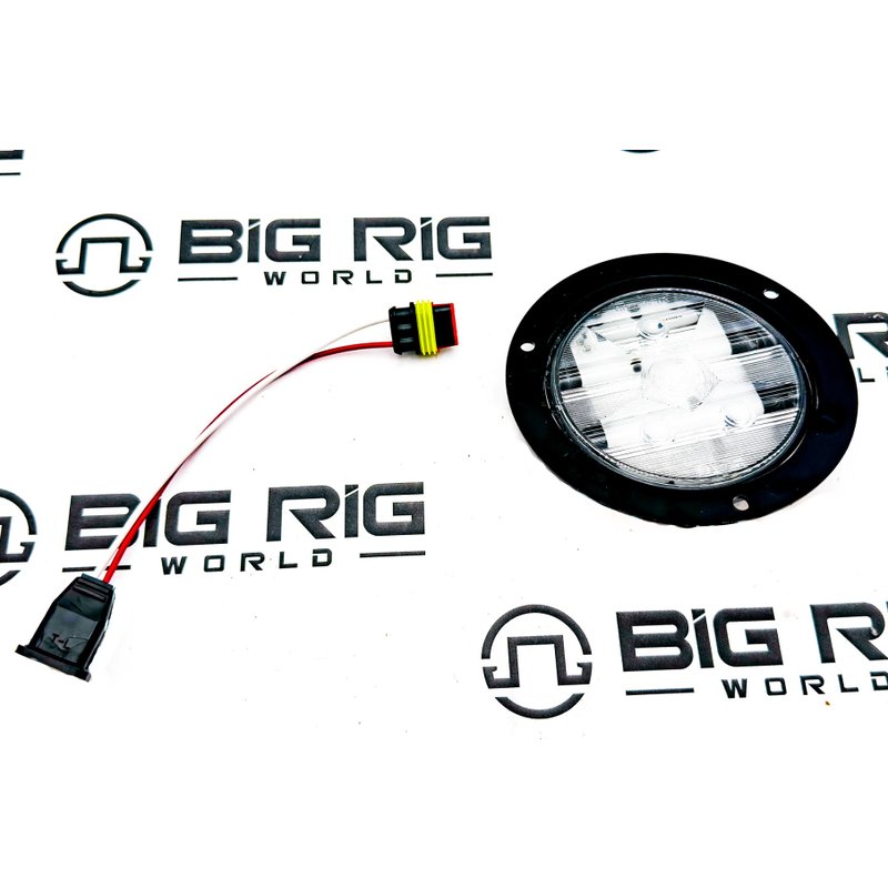 LED Super 44 Backup 6 Diode Lamp and Black Flange Kit 44182C - Truck Lite