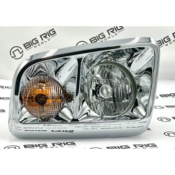 Headlamp - Chrome Bezel, Left Hand A06-88572-008 - Freightliner