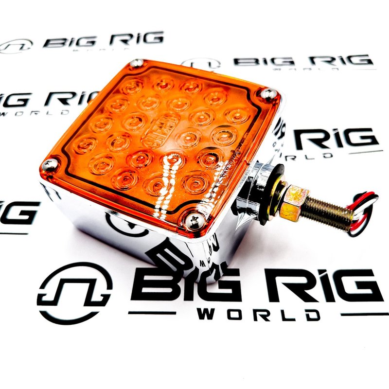 Signal- Stat LED Square Ped,LH Red/Amber 2753 - Truck Lite