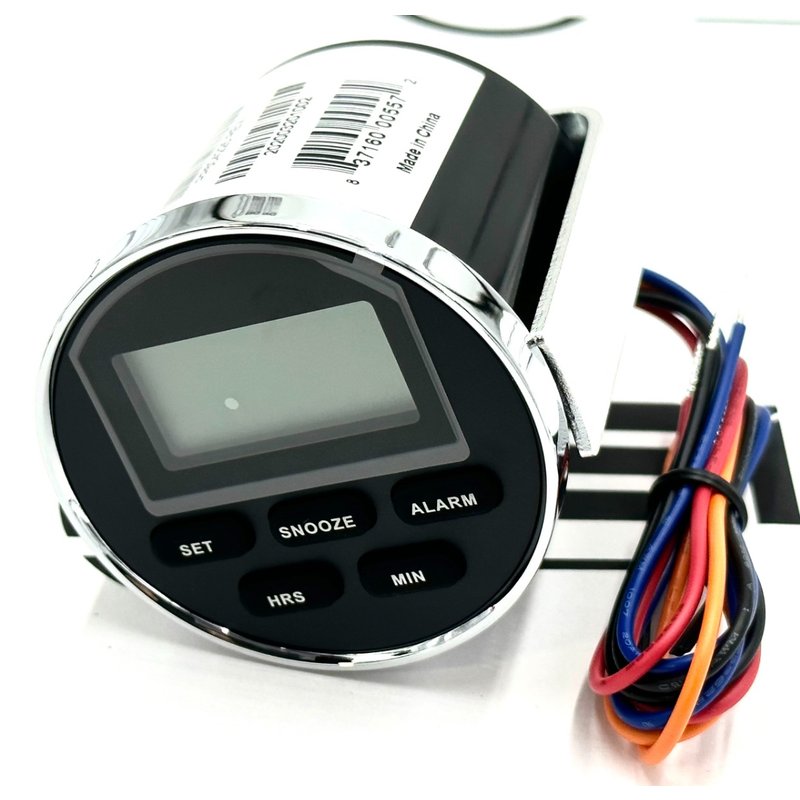 Chrome Gauge Clock PP604225 - PanaPacific