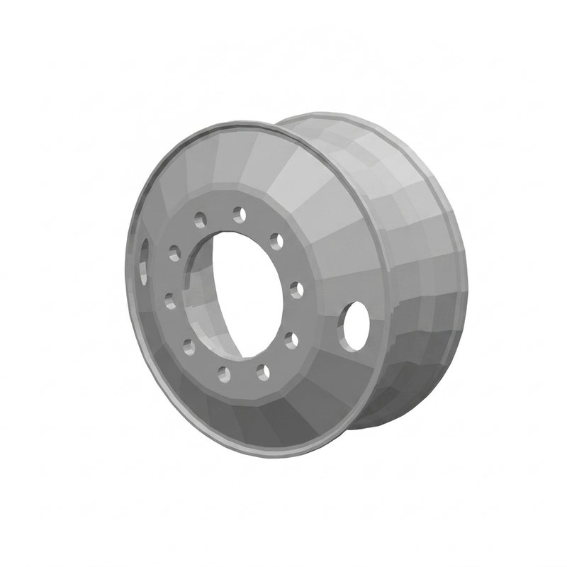 Steel Wheel - Stud Pilot - 24.5 X 8.25 27406PKWHT21 - Accuride