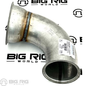 90-Degree Exhaust Pipe Aluminized Steel 4-5in FLG/FL M66-1410 - Paccar