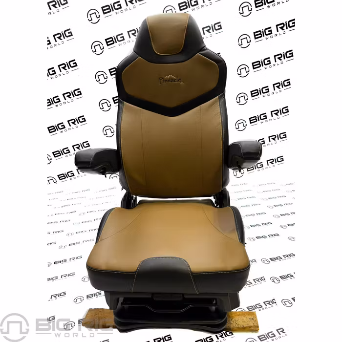Pinnacle Seat (Black on Brown Leather) w/ Armrests and Heat 187300MWH663 - Seats Inc.