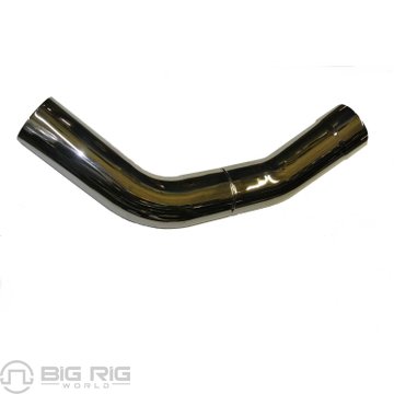 6 Inch 2-Bend OD/R5 Inch OD Pipe Right - Chrome KW6-18615RC - Grand Rock