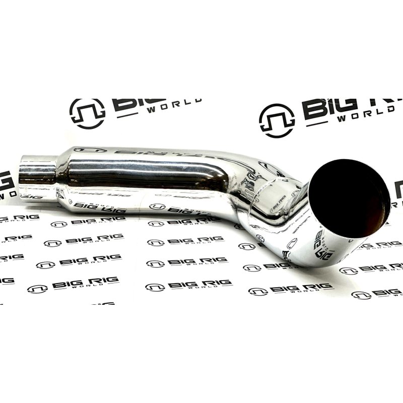 Exhaust Pipe 7 In. 2-Bend OD/R5 In. OD CHR Left  KW7-1271LC - Grand Rock