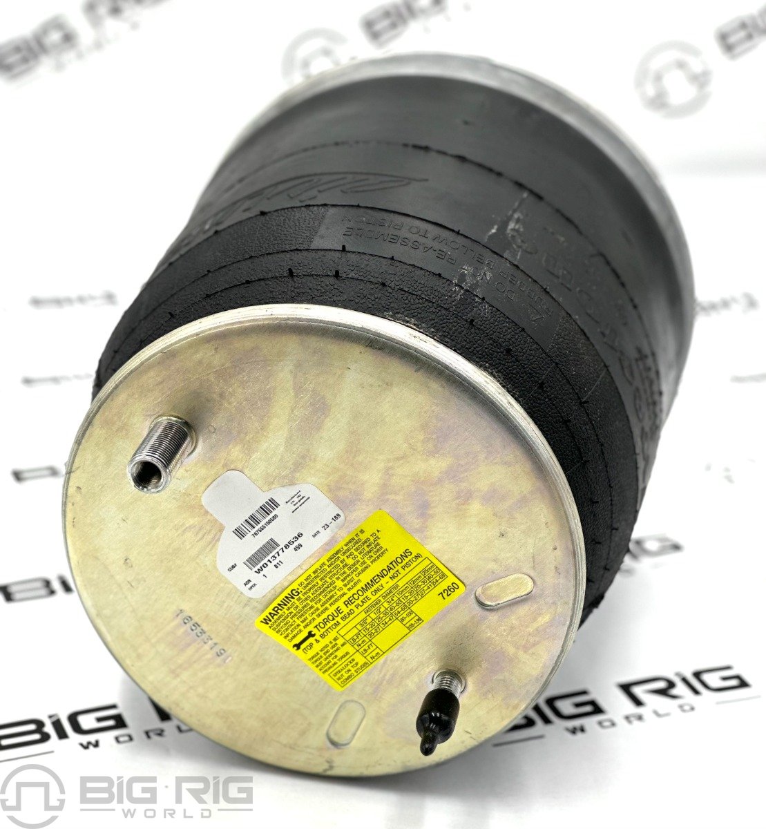Air Spring - Air Bag/Piston Assembly, Aluminum Piston W01-377-8536