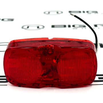 LED Signal Stat Clearance/Marker Rectangular Lens And Housing 2660 - Truck Lite