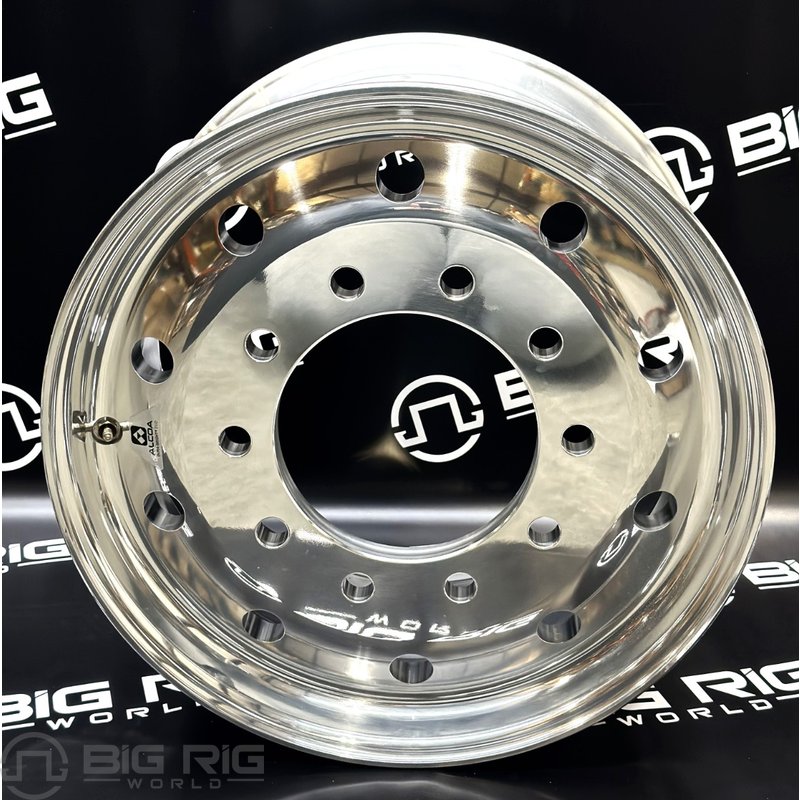 22.5 X 12.25 Alcoa Aluminum Wheel - Mirror Polish Dura-Bright Outside Only 824621DB - Alcoa