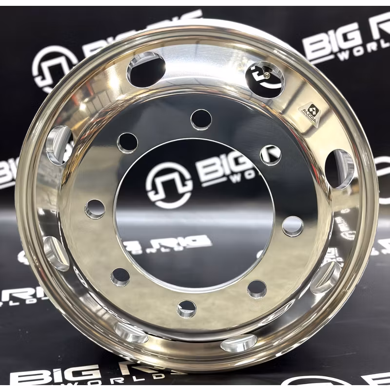 19.5 x 6.75 Alcoa Aluminum Wheel - Dura Bright Mirror Polish - Outside Only 765421DB - Alcoa