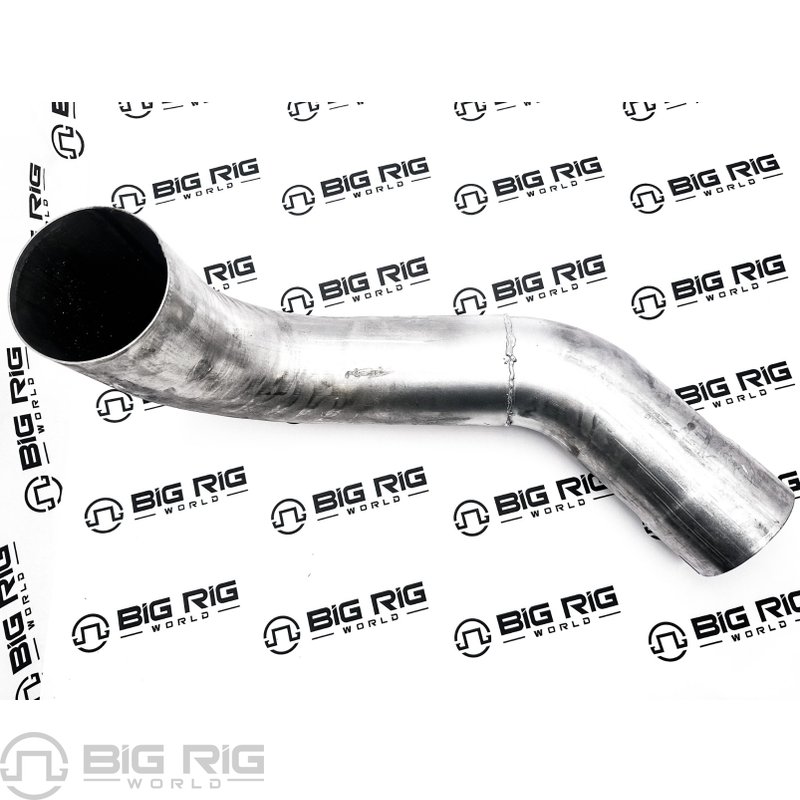 Multi-Bend Exhaust Pipe Aluminized Steel 5in OD/ID Right Side M66-1216R - Paccar
