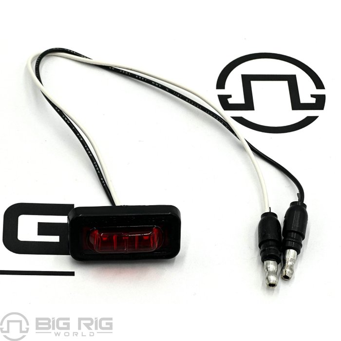 LED 36 Series Flex Lamp, Rear Exit Wire, Red 36115R - Truck Lite