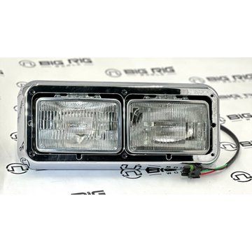 Aftermarket Kenworth Dual Headlight Assembly Rectangular Standard W/Bezel LH 499-411075I - Jones Performance