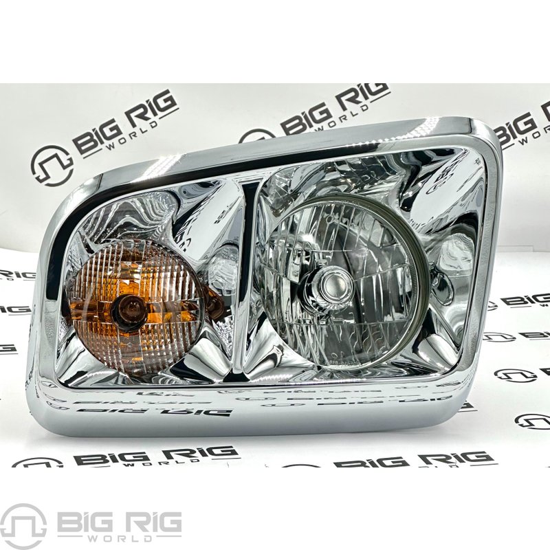 Headlamp - Chrome Bezel, Left Hand A06-88572-008 - Freightliner