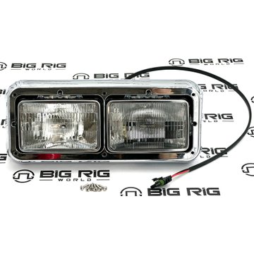 Dual Headlight Assembly 4x6 w/ Bezel LH K256-880-4-B-PAT - Patriom