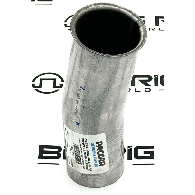 10.2-Degree Exhaust Pipe Aluminized Steel 2.75 FLG M66-1299 - Paccar