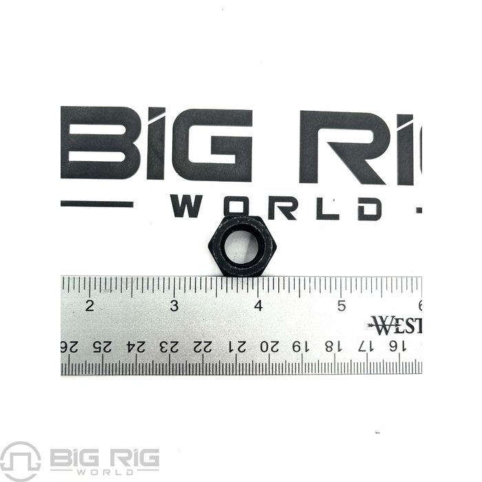 Lock Nut, HEX, Zinc, Aluminum, Black, M12 X 1.5 23-14072-112 - Freightliner