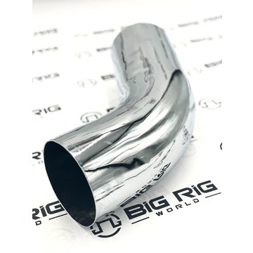 Pipe - Exhaust - 58 Degree - 5 Inch - STL Chromed 14-13056C - Peterbilt