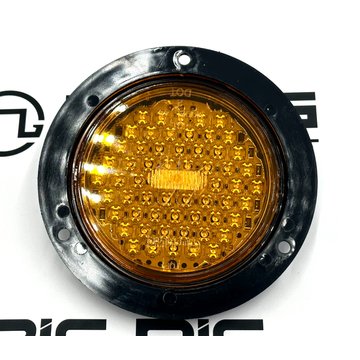 LED Super 44 F/P/T Lamp with Black Flange 44224Y - Truck Lite