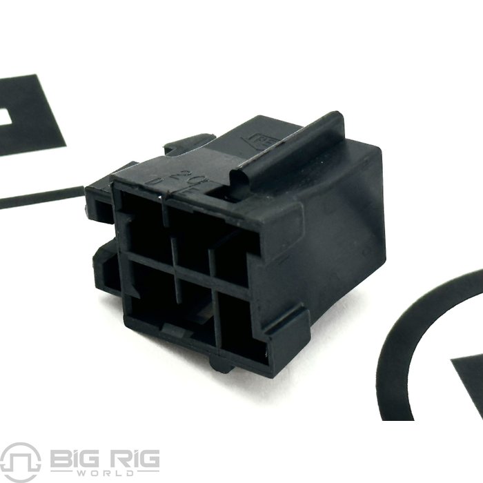Plug - 6 Cavity, METRI PACK280, PAC12064752, Black 23-13141-605 - Freightliner