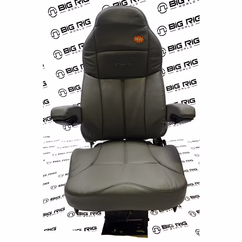 Legacy Silver Seat (Gray Leather) w/ Armrests & Heater 188900MWH65 - Seats Inc.