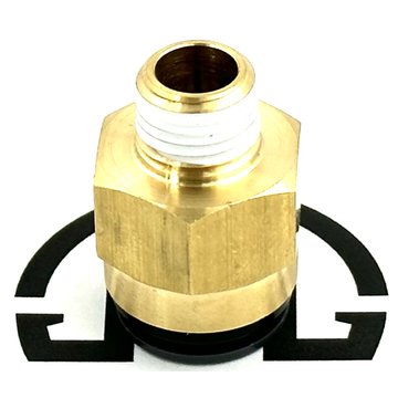 Straight Fitting, Brass (#4 Male NPT to #8 J2494) G38-1023-0408 - Paccar