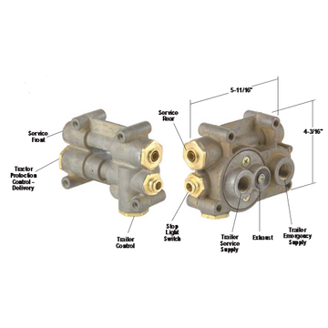 TP-5 Tractor Protection Valve 107430 - Bendix