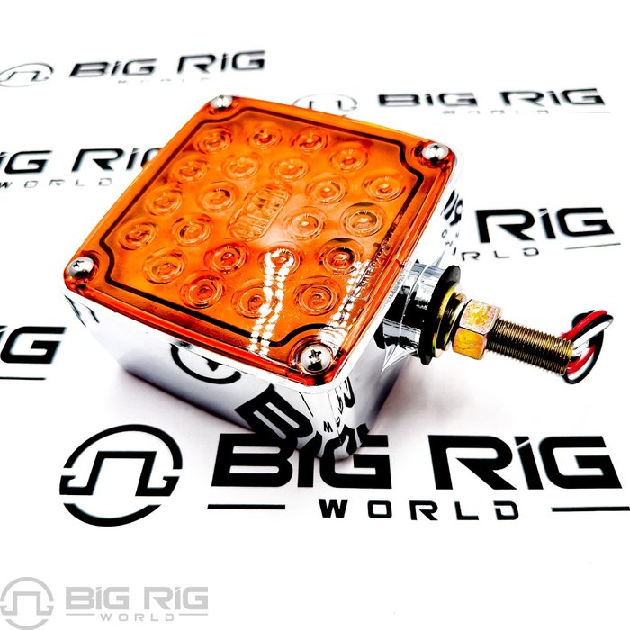 Signal- Stat LED Square Ped,LH Red/Amber 2753 - Truck Lite