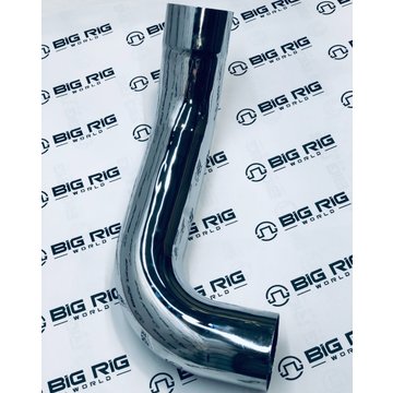 Pipe - Exhaust Mbend 5 inch Steel LH Chrome OD/ID K180-14764CP - Kenworth