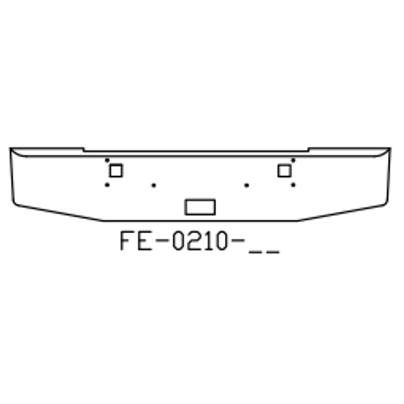 Chrome Steel Bumper FE0210-02 - Valley Chrome