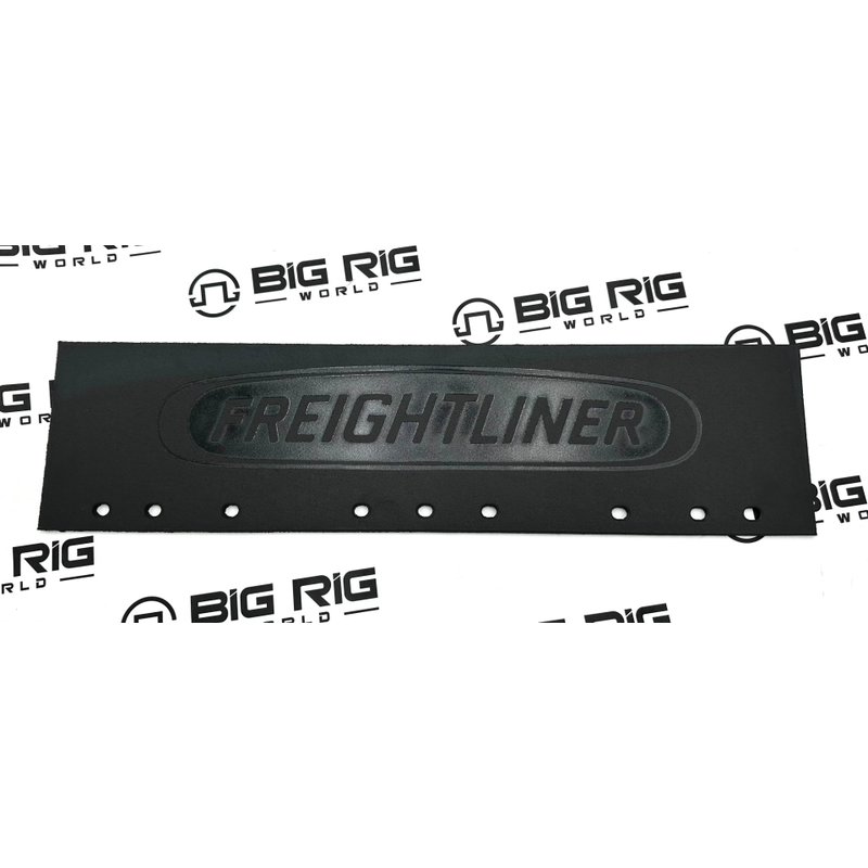 Mud Flap - Trim, Black, Rubber, Freightliner Logo 22-45430-000 - Freightliner
