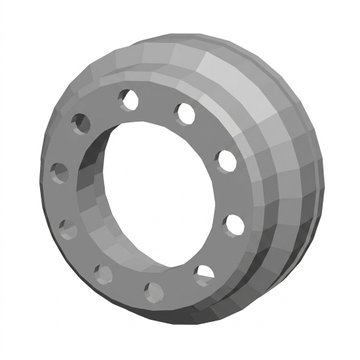 Brake Drum - 16.5 x 5 - 8.78 Hub Pilot DB1655B - TRP