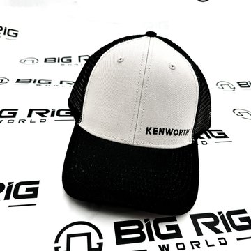 Kenworth Wordmark Two Tone Mesh Cap Grey/Black 1457469-00 - Kenworth