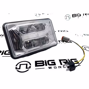 Headlight - 8800 EV2 4x6 LED LB Chrome 0562031 - JW Speaker