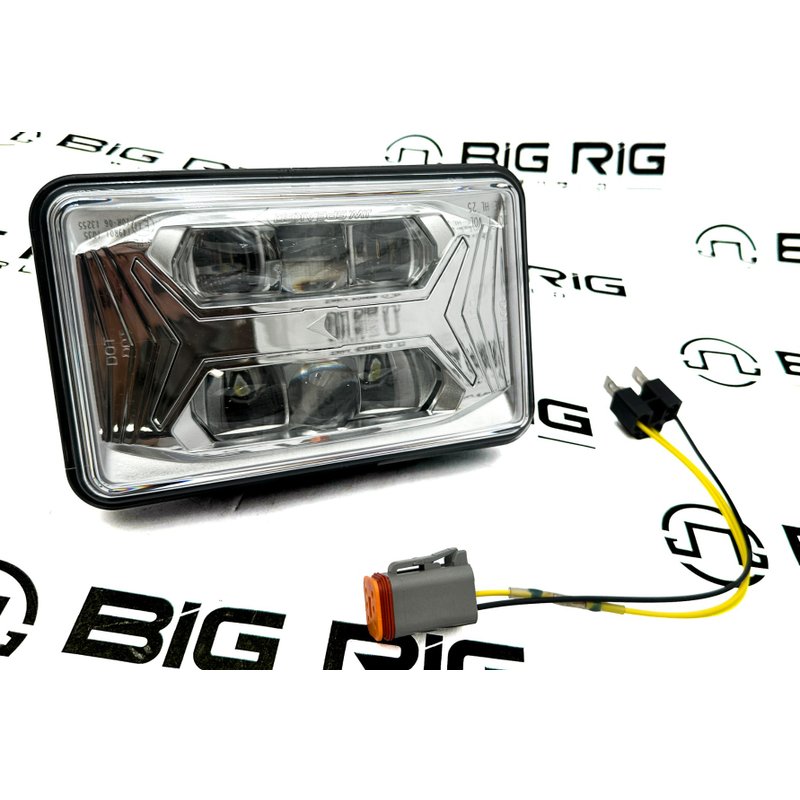 Headlight - 8800 EV2 4x6 LED LB Chrome 0562031 - JW Speaker