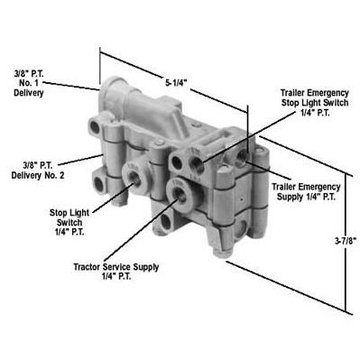 TP-4 Tractor Protection Valve 288301 - Bendix