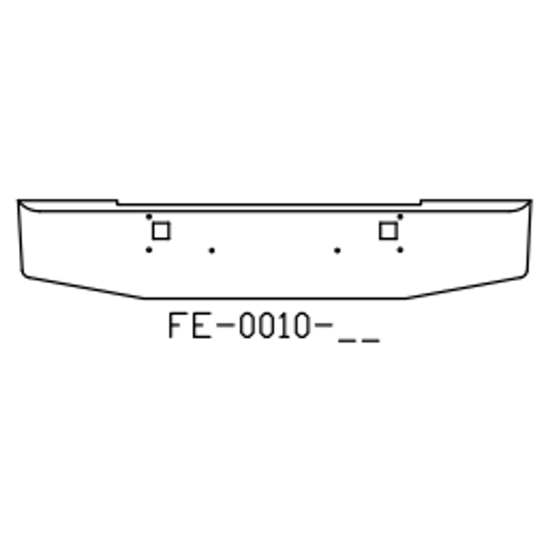 Chrome Steel Bumper FE0010-02 - Valley Chrome