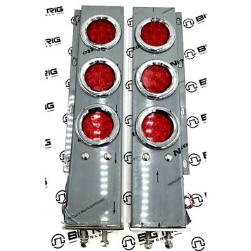 Flat Top Mud Flap Hanger W/ 2 1/2 Inch Bolt Spacing & 4 Inch LEDS TU-9210L1 - Trux Accessories