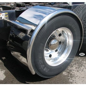 96 In. Heavy Duty Rollin'Lo Long Single Axle Fenders (14 Ga.) - For 43.5 In. O.D Tires TFEN-S10 - Trux Accessories