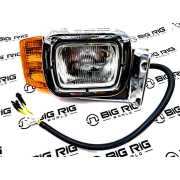 Headlamp POL Assembly Single POD - Right Hand P54-6079-002R-P - Peterbilt