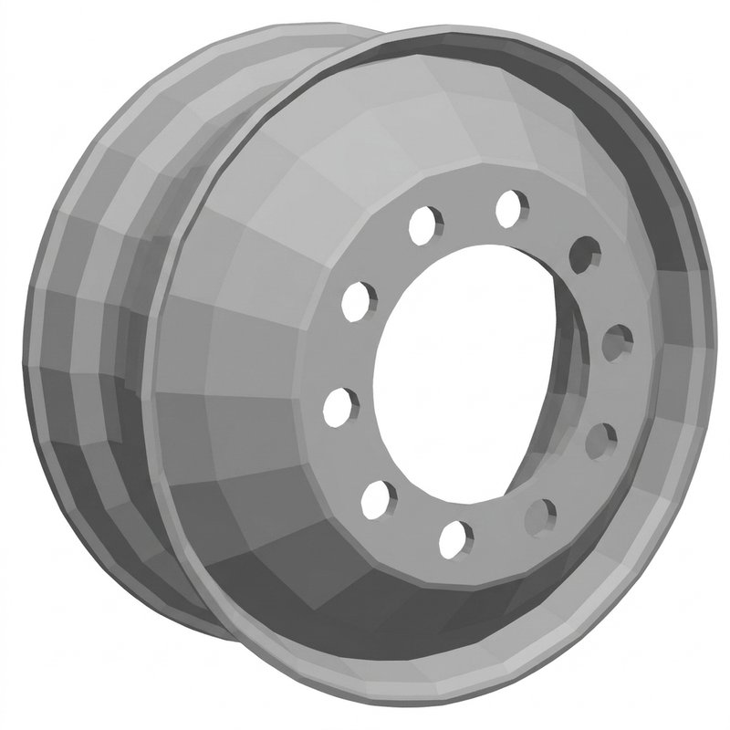 Wheel-Steel, 22.5X9 Rw 10Hh White 50593PKWHT21 - Accuride