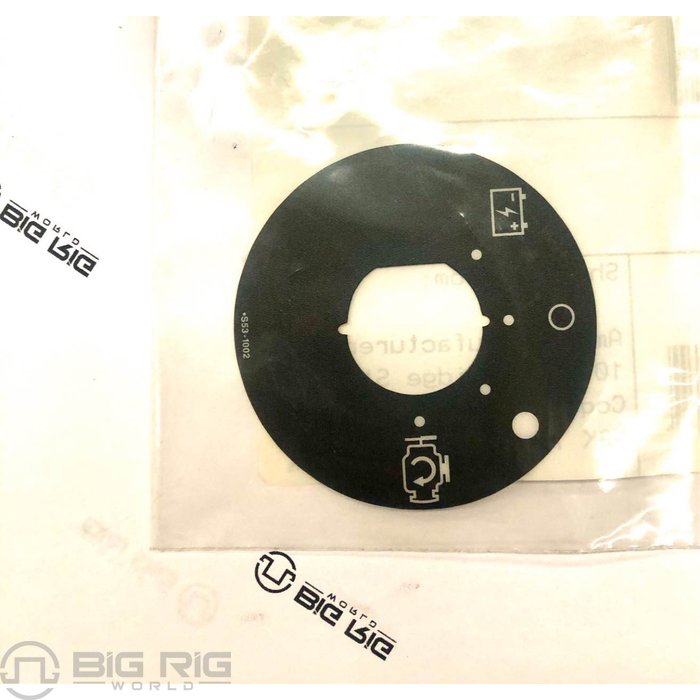 Key Switch Plate S53-1002 - Kenworth
