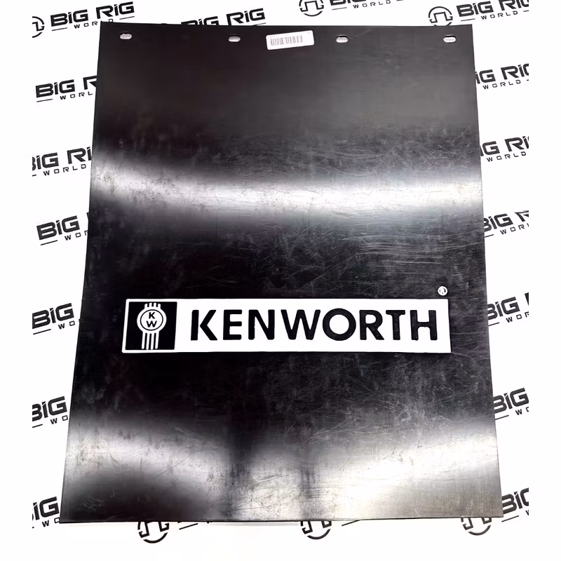 Mud Flap - Black 3/16 30 KW Bar White PO 24X30BKWF - Kenworth
