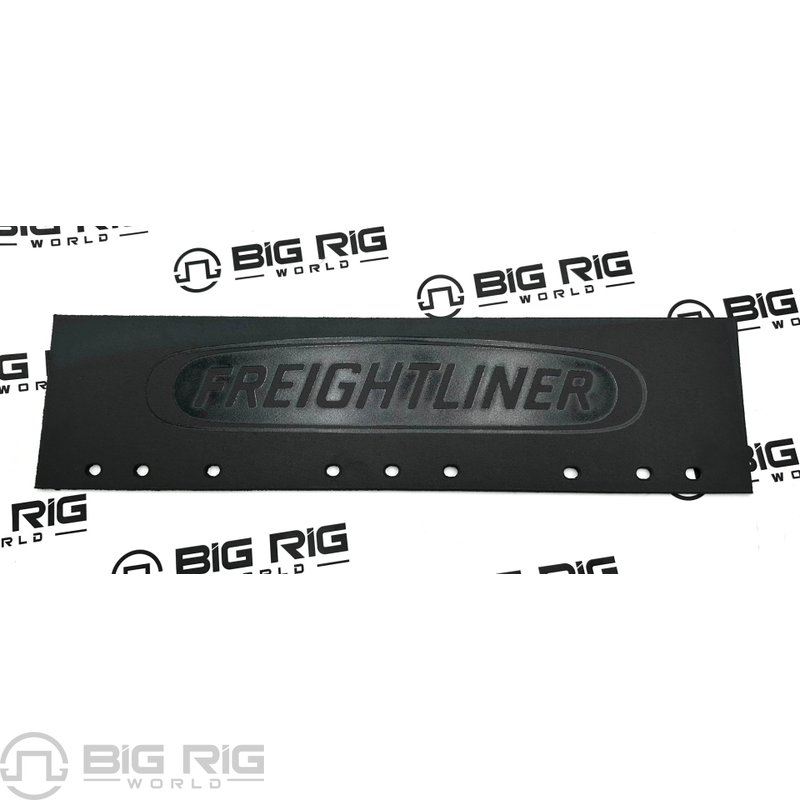 Mud Flap - Trim, Black, Rubber, Freightliner Logo 22-45430-000 - Freightliner