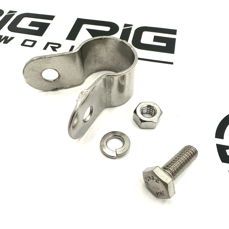 Universal Side Clamp, Silver Steel 0.75 x 1.75-inch 97732 - Truck Lite